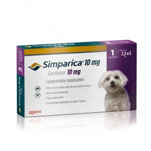 SIMPARICA TABLETAS 10 MG (2,5 A 5 KGS)