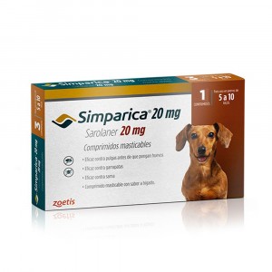 SIMPARICA TABLETAS 20 MG (5 A 10 KGS)