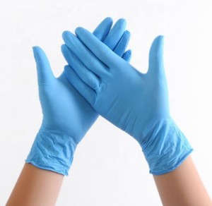 GUANTES EXAMEN NITRILO S/POLVO GRANDE AZUL